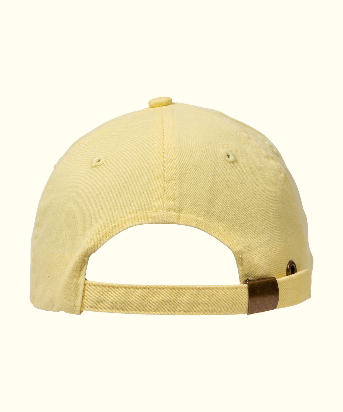 Yellow baseball cap on a white background