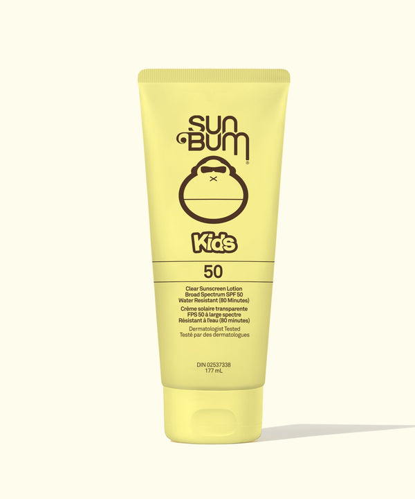 Sun Bum Kids sunscreen tube on a white background