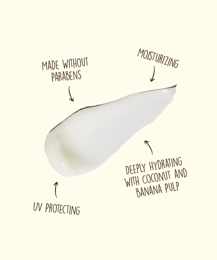 Product with text highlighting its benefits on a white background